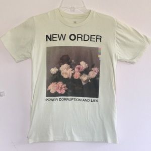 New Order T-shirt, cream color